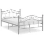 Estructura de cama de metal gris 120x200 cm de vidaXL, Camas y somieres - Ref: Foro24-324996, Precio: 118,12 €, Descuento: %