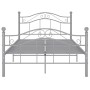 Estructura de cama de metal gris 120x200 cm de vidaXL, Camas y somieres - Ref: Foro24-324996, Precio: 119,61 €, Descuento: %