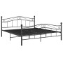 Estructura de cama de metal negro 140x200 cm de vidaXL, Camas y somieres - Ref: Foro24-324997, Precio: 182,72 €, Descuento: %