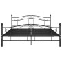 Estructura de cama de metal negro 140x200 cm de vidaXL, Camas y somieres - Ref: Foro24-324997, Precio: 182,72 €, Descuento: %