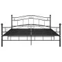 Estructura de cama de metal negro 140x200 cm de vidaXL, Camas y somieres - Ref: Foro24-324997, Precio: 204,14 €, Descuento: %