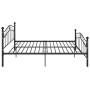 Estructura de cama de metal negro 140x200 cm de vidaXL, Camas y somieres - Ref: Foro24-324997, Precio: 182,72 €, Descuento: %