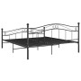 Estructura de cama de metal negro 140x200 cm de vidaXL, Camas y somieres - Ref: Foro24-324997, Precio: 182,72 €, Descuento: %