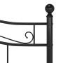 Estructura de cama de metal negro 140x200 cm de vidaXL, Camas y somieres - Ref: Foro24-324997, Precio: 182,72 €, Descuento: %