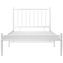 Bettgestell aus weißem Metall, 100 x 200 cm von vidaXL, Betten und Lattenroste - Ref: Foro24-325013, Preis: 81,69 €, Rabatt: %
