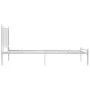 Estructura de cama de metal blanco 100x200 cm de vidaXL, Camas y somieres - Ref: Foro24-325013, Precio: 80,68 €, Descuento: %