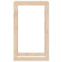 Estante para leña madera maciza de pino 60x25x100 cm