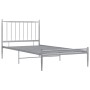 Estructura de cama de metal gris 100x200 cm de vidaXL, Camas y somieres - Ref: Foro24-325014, Precio: 117,88 €, Descuento: %
