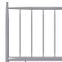 Estructura de cama de metal gris 100x200 cm de vidaXL, Camas y somieres - Ref: Foro24-325014, Precio: 117,88 €, Descuento: %