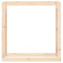 Estante para leña madera maciza de pino 100x25x100 cm