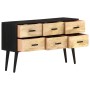 Solid mango wood sideboard 110x33x64 cm by vidaXL, Sideboards - Ref: Foro24-322678, Price: 170,20 €, Discount: %