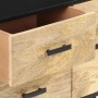 Solid mango wood sideboard 110x33x64 cm by vidaXL, Sideboards - Ref: Foro24-322678, Price: 170,20 €, Discount: %