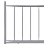 Gray metal bed frame 140x200 cm by vidaXL, Beds and slatted bases - Ref: Foro24-325020, Price: 145,54 €, Discount: %