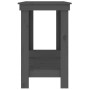 Banco de trabajo de madera maciza de pino gris 140x50x80 cm