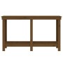 Banco de trabajo madera maciza de pino marrón miel 140x50x80 cm