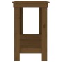 Banco de trabajo madera maciza de pino marrón miel 180x50x80 cm
