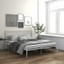 Bettgestell aus weißem Metall, 200 x 200 cm von vidaXL, Betten und Lattenroste - Ref: Foro24-325028, Preis: 158,89 €, Rabatt: %