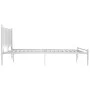 Estructura de cama de metal blanco 200x200 cm de vidaXL, Camas y somieres - Ref: Foro24-325028, Precio: 156,39 €, Descuento: %