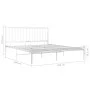 Estructura de cama de metal blanco 200x200 cm de vidaXL, Camas y somieres - Ref: Foro24-325028, Precio: 156,39 €, Descuento: %