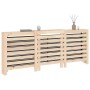 Cubierta de radiador madera maciza de pino 210x21x85 cm