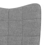 Rocking chair with footrest in light gray fabric by vidaXL, Rocking chairs - Ref: Foro24-328018, Price: 163,93 €, Discount: %