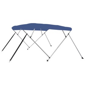 Toldo Bimini de 4 arcos azul 243x180x137 cm