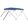 Bimini-Markise mit 4 blauen Bögen 243x180x137 cm von vidaXL, Aufbewahrungsabdeckungen für Boote - Ref: Foro24-92370, Preis: 1...