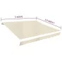 Cream canvas awning 3x2.5 m without frame by vidaXL, Awnings - Ref: Foro24-141013, Price: 37,61 €, Discount: %