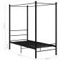 Schwarzer Himmelbettrahmen aus Metall, 100 x 200 cm von vidaXL, Betten und Lattenroste - Ref: Foro24-325054, Preis: 128,97 €,...