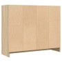 Aparador de madera de ingeniería color roble Sonoma 91x28x75 cm