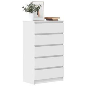 Cajonera de madera contrachapada blanco 60x36x103 cm Cajonera de madera contrachapada blanco 60x36x103 cm