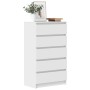 Cajonera de madera contrachapada blanco 60x36x103 cm