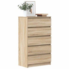 Cajonera de madera contrachapada roble Sonoma 60x36x103 cm Cajonera de madera contrachapada roble Sonoma 60x36x103 cm