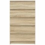 Cajonera de madera contrachapada roble Sonoma 60x36x103 cm