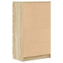 Cajonera de madera contrachapada roble Sonoma 60x36x103 cm