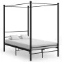 Schwarzer Himmelbettrahmen aus Metall, 120 x 200 cm von vidaXL, Betten und Lattenroste - Ref: Foro24-325057, Preis: 151,23 €,...