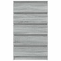 Cajonera de madera contrachapada gris Sonoma 60x36x103 cm