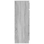 Cajonera de madera contrachapada gris Sonoma 60x36x103 cm
