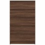 Cómoda de madera contrachapada roble marrón 60x36x103 cm