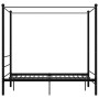 Schwarzer Himmelbettrahmen aus Metall, 120 x 200 cm von vidaXL, Betten und Lattenroste - Ref: Foro24-325057, Preis: 154,31 €,...