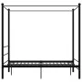 Schwarzer Himmelbettrahmen aus Metall, 120 x 200 cm von vidaXL, Betten und Lattenroste - Ref: Foro24-325057, Preis: 151,23 €,...