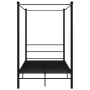 Schwarzer Himmelbettrahmen aus Metall, 120 x 200 cm von vidaXL, Betten und Lattenroste - Ref: Foro24-325057, Preis: 151,23 €,...