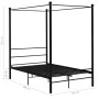 Schwarzer Himmelbettrahmen aus Metall, 120 x 200 cm von vidaXL, Betten und Lattenroste - Ref: Foro24-325057, Preis: 151,23 €,...