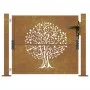 Corten steel garden gate tree design 105x105 cm by vidaXL, garden gates - Ref: Foro24-153161, Price: 194,54 €, Discount: %