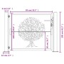 Corten steel garden gate tree design 105x105 cm by vidaXL, garden gates - Ref: Foro24-153161, Price: 195,20 €, Discount: %