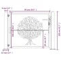 Corten steel garden gate tree design 105x105 cm by vidaXL, garden gates - Ref: Foro24-153161, Price: 194,54 €, Discount: %
