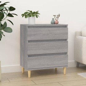 Aparador de madera contrachapada gris Sonoma 60x35x70 cm Aparador de madera contrachapada gris Sonoma 60x35x70 cm
