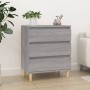 Aparador de madera contrachapada gris Sonoma 60x35x70 cm