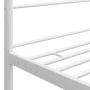 White metal canopy bed frame 140x200 cm by vidaXL, Beds and slatted bases - Ref: Foro24-325061, Price: 180,60 €, Discount: %