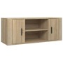 Mueble para TV madera contrachapada color roble 100x35x40 cm en Muebles TV | Comprar online en Foro24